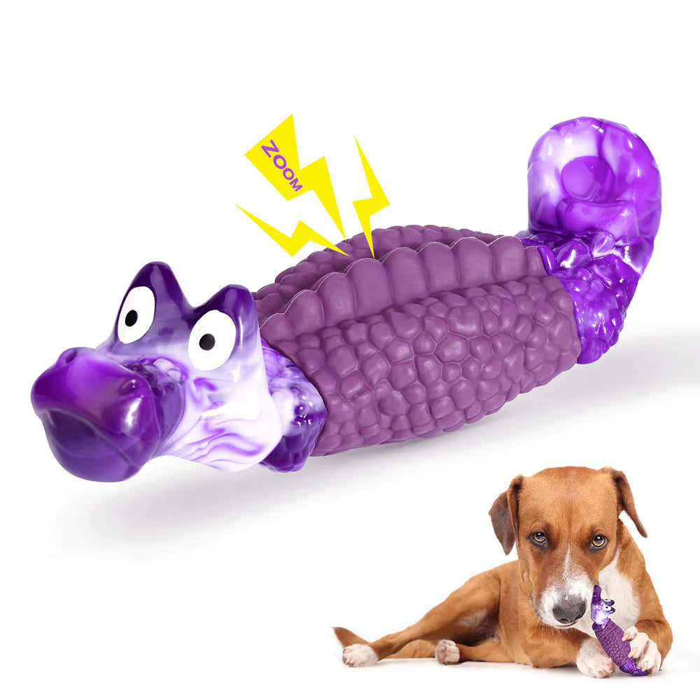 Super Tough Aligator Dog Chew Toy