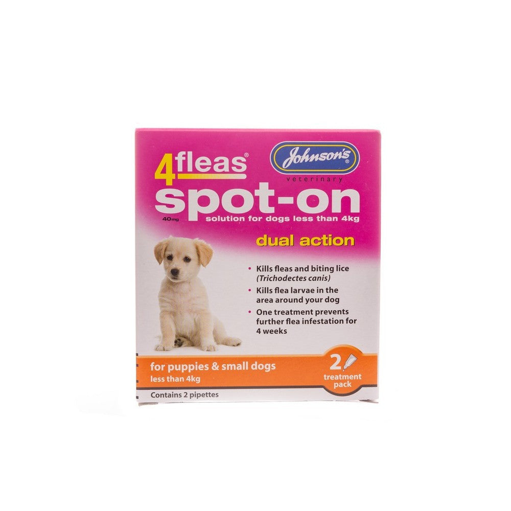 Johnsons - 4 Fleas Spot On - Multiple sizes