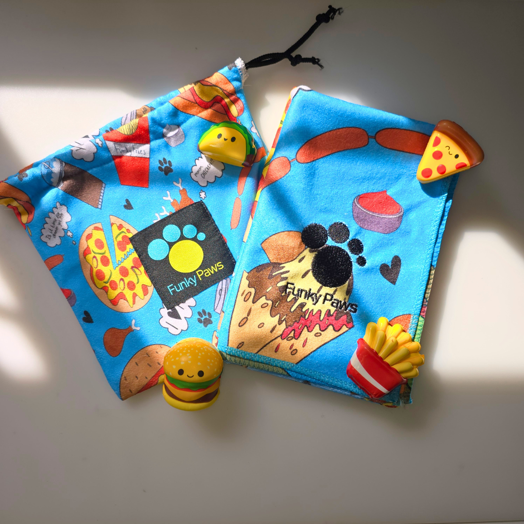 Dog Towel - Funky Foodie