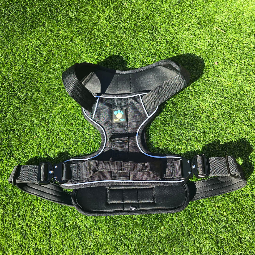 Black Ultimate Strength Harness – Built for Power, Designed for Comfort
