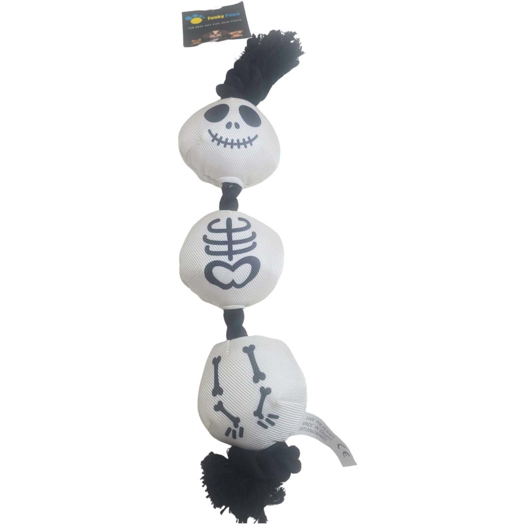Skeleton Triple-Knot Rope Dog Toy