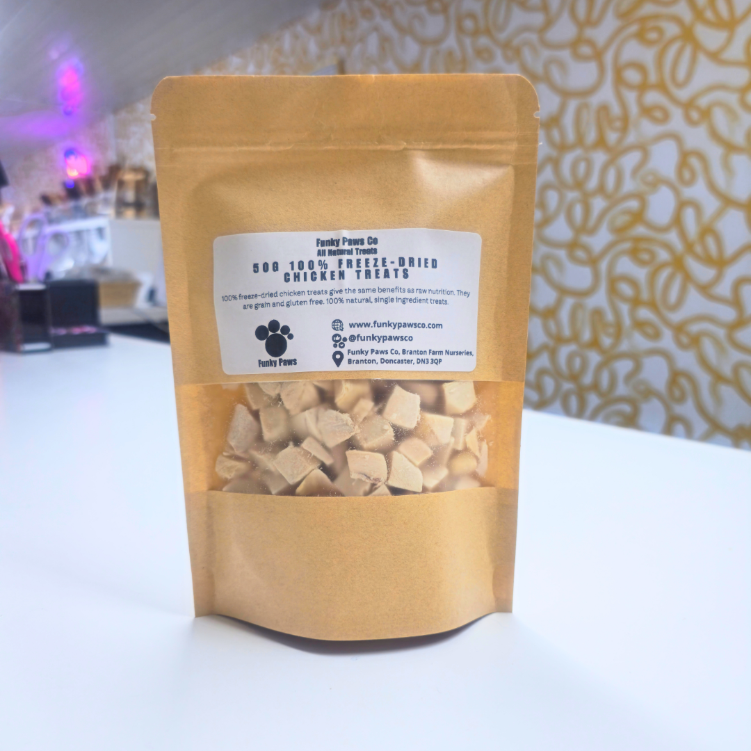 100% Natural Freeze-Dried Chicken Treats – 50 g