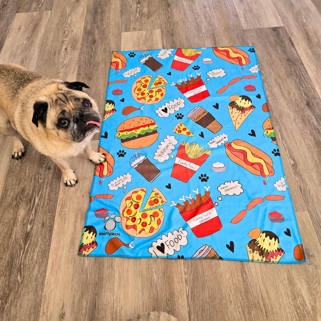 Dog Towel - Funky Foodie