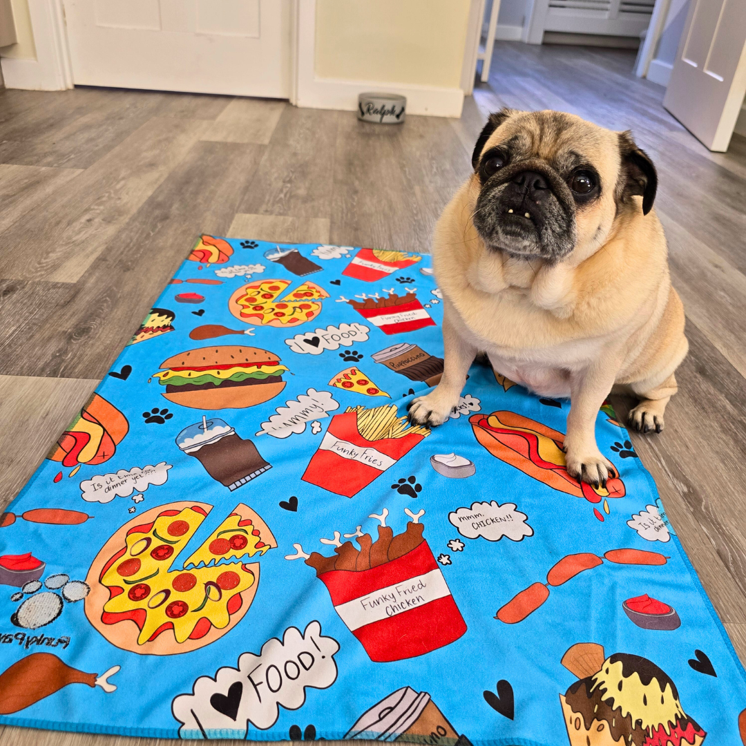 Dog Towel - Funky Foodie