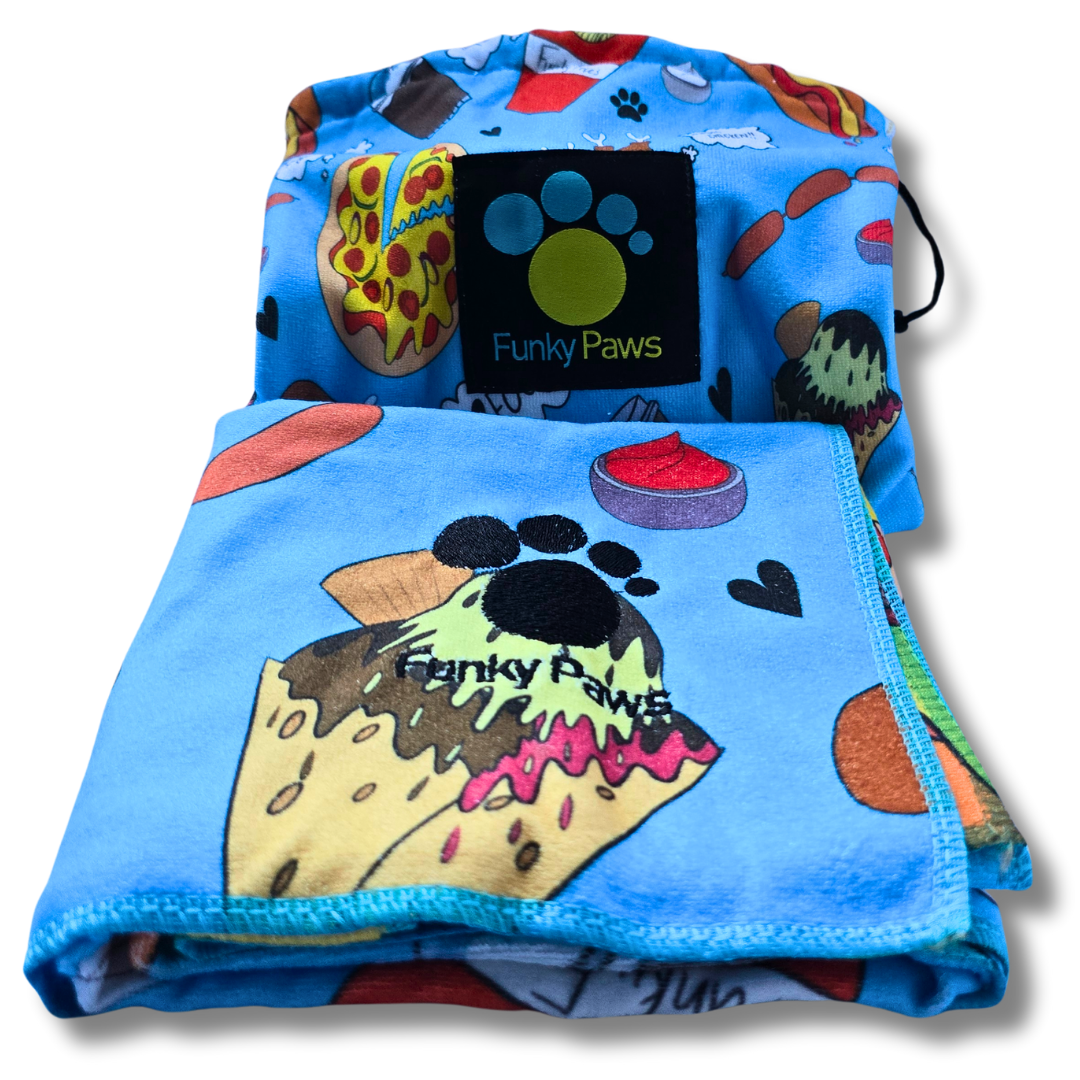 Dog Towel - Funky Foodie
