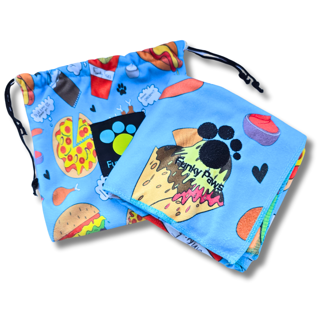 Dog Towel - Funky Foodie