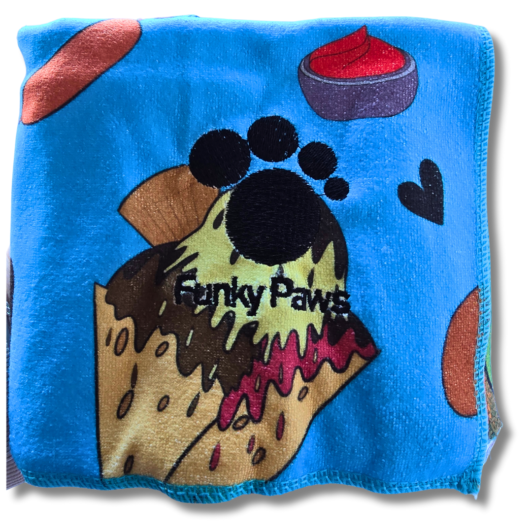 Dog Towel - Funky Foodie