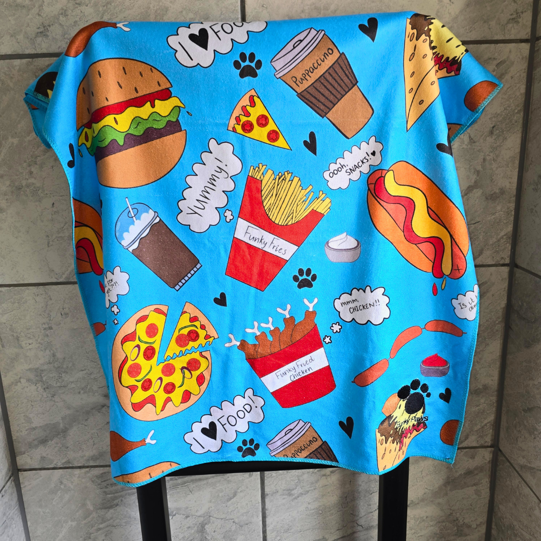 Dog Towel - Funky Foodie