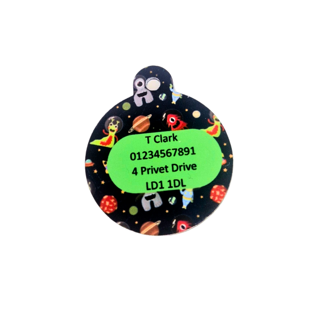 Sublimated Dog Tag - Outer Space
