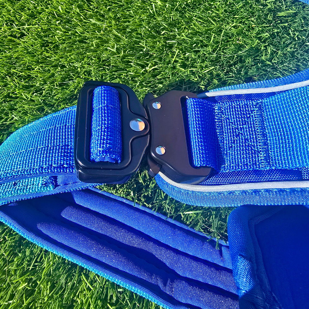 Blue Ultimate Strength Harness – Built for Power, Designed for Comfort