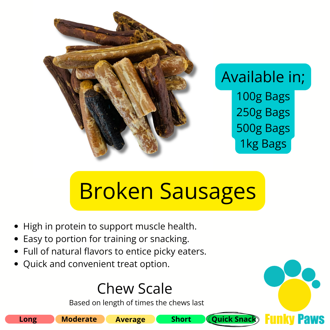 Broken Sausages & Sticks (100g, 250g, 500g, 1kg)