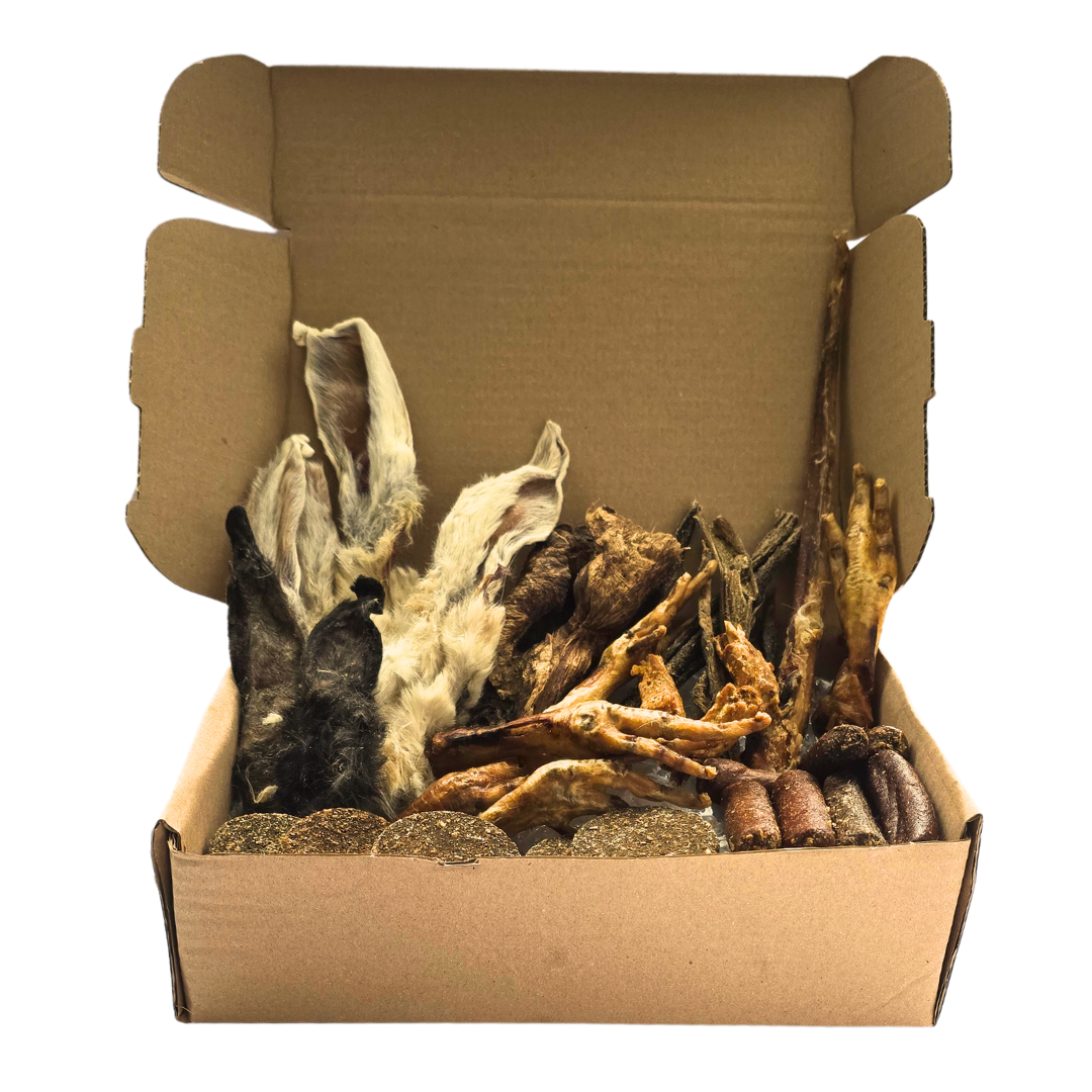27 Piece Deluxe Protein Box | High Protein Natural Dog Treats UK | Funky Paws Co