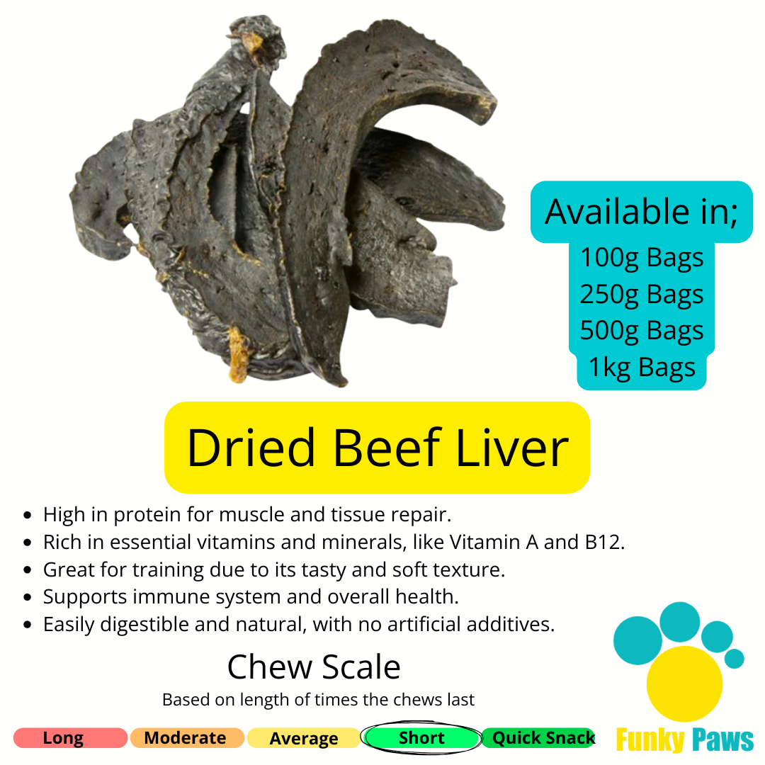 Dried Beef Liver (1kg, 500g, 250g, 100g)