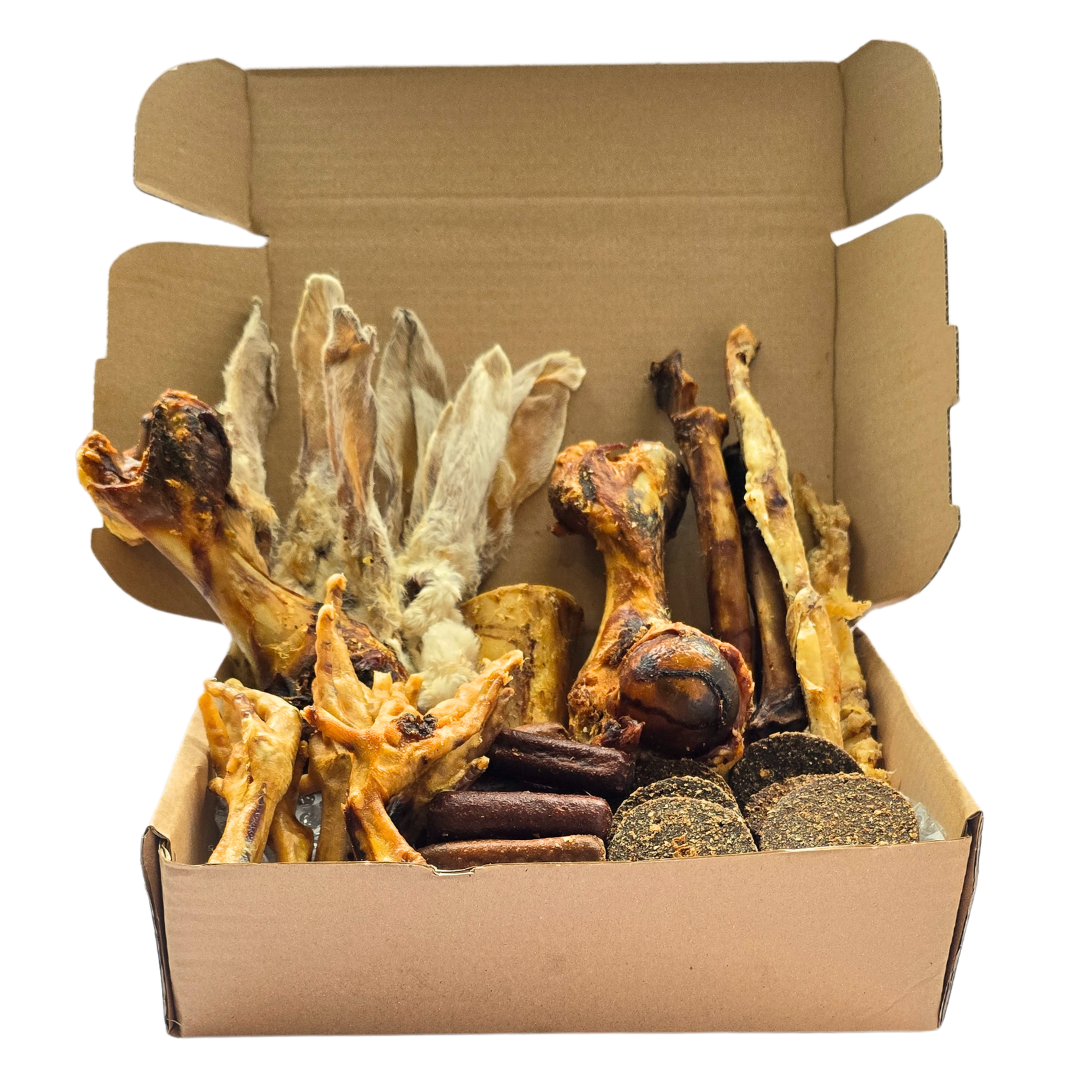 35 Piece All Natural Large Chewers Treat Box | Natural Dog Chews UK | Funky Paws Co