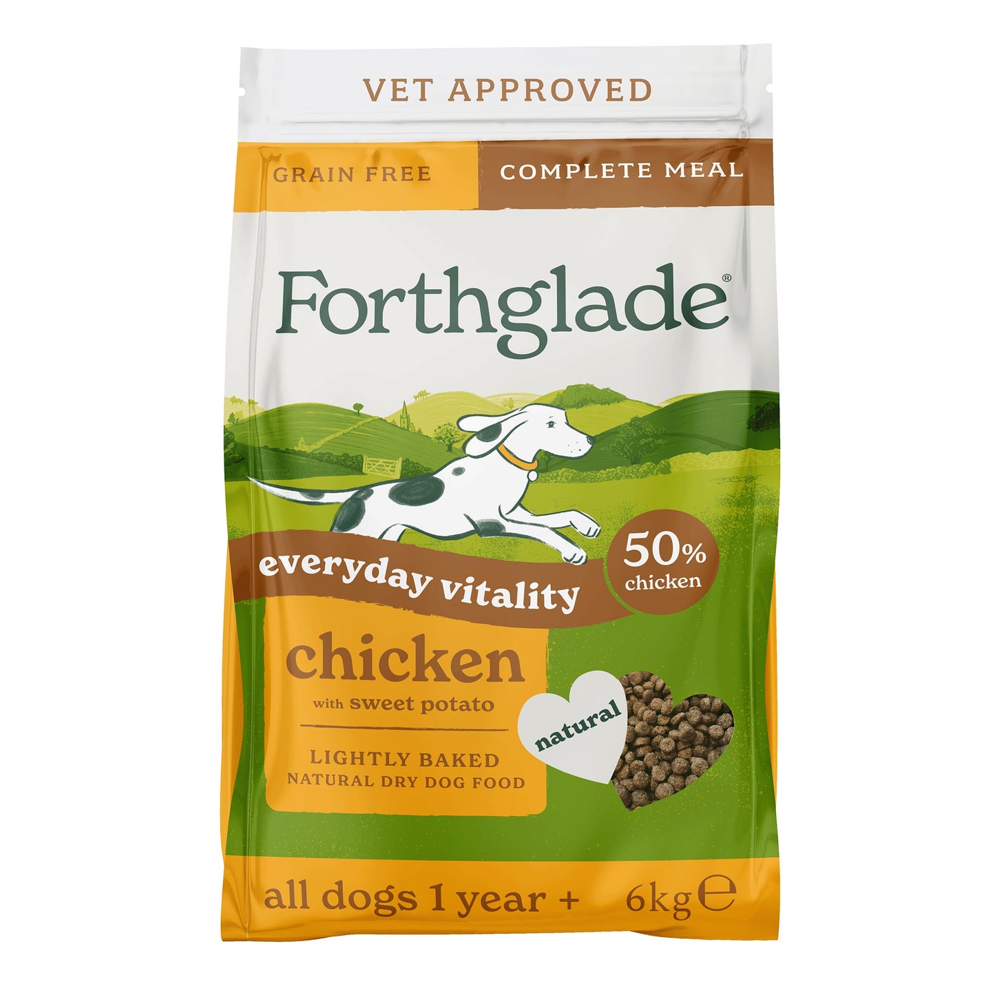 Forthglade Lightly Baked Chicken grain-free dry dog food
