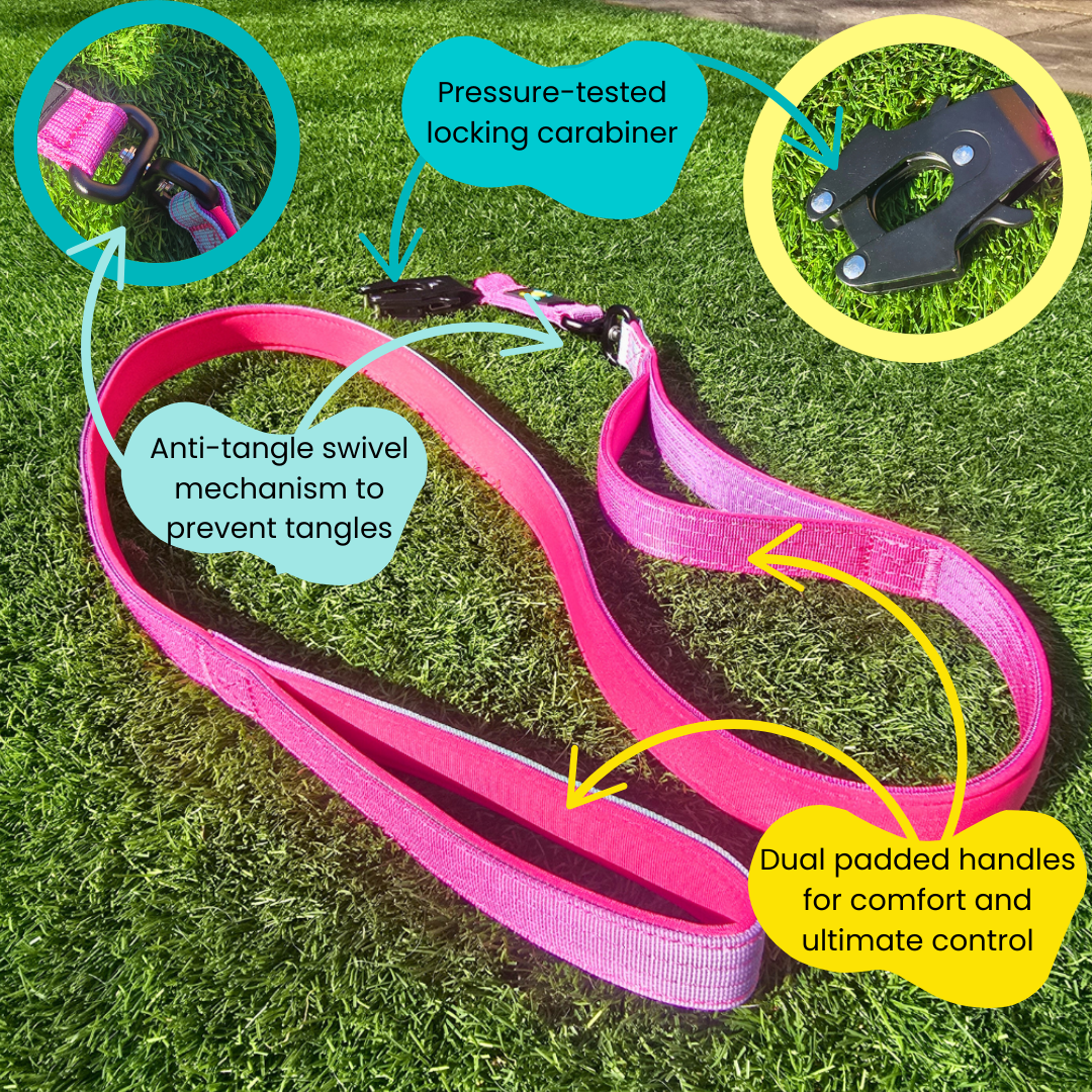 Pink Ultimate Strength Lead – Lightweight, Strong, and Ready for Adventure