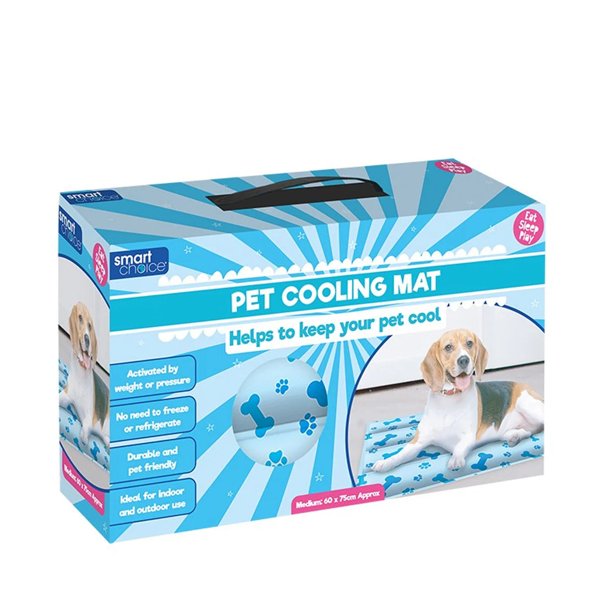 Smart Choice Pet Cooling Mat - Medium - lifestyle shot | Funky Paws Co