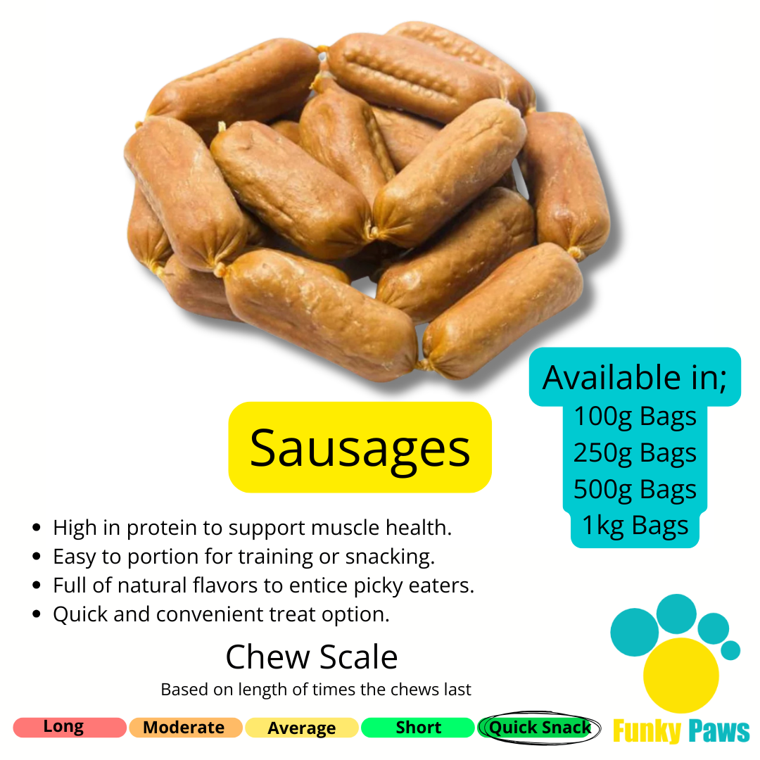 Gourmet Sausages (100g, 250g, 500g, 1kg)