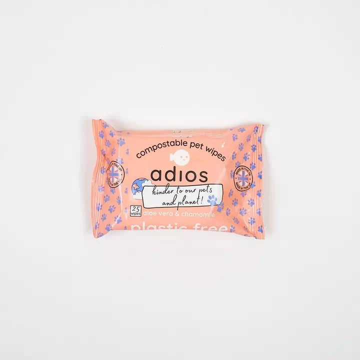 Adios Compostable Pet Wipes | Funky Paws Co