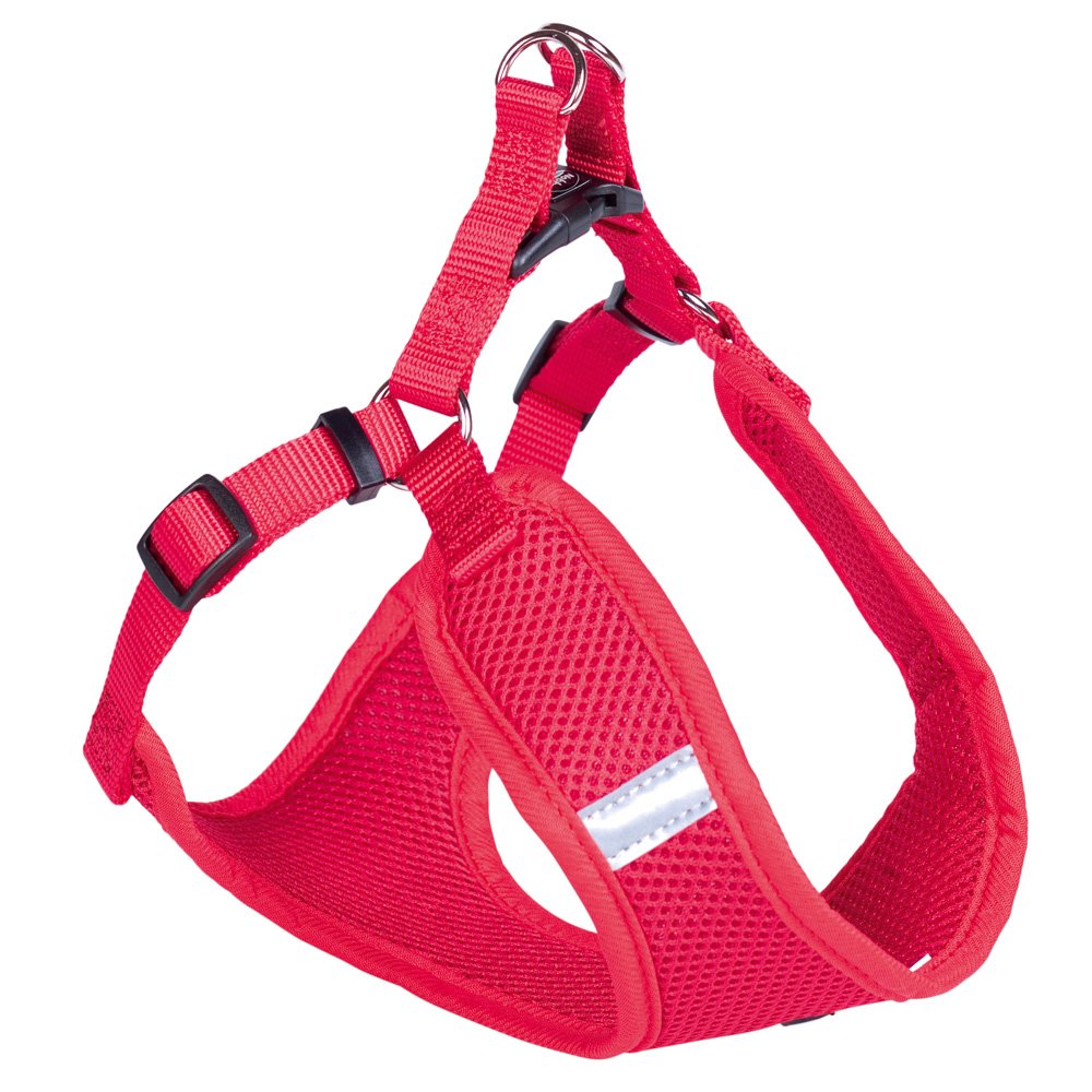 Nobby Mesh Harness With Reflective Stripe XXS Red | Funky Paws Co