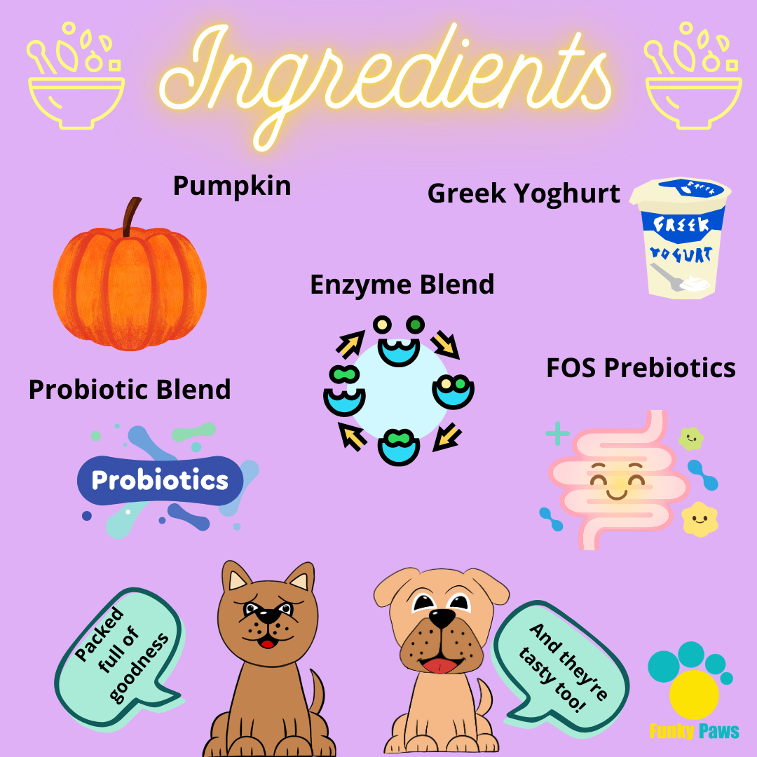 Probiotic Chews for Dogs | Digestive Health Supplement UK | Funky Paws Co