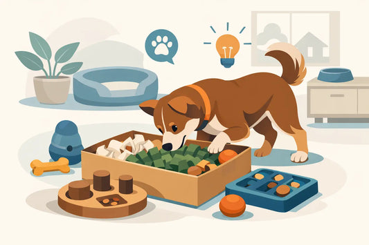 Build a Better Dog Enrichment Box at Home