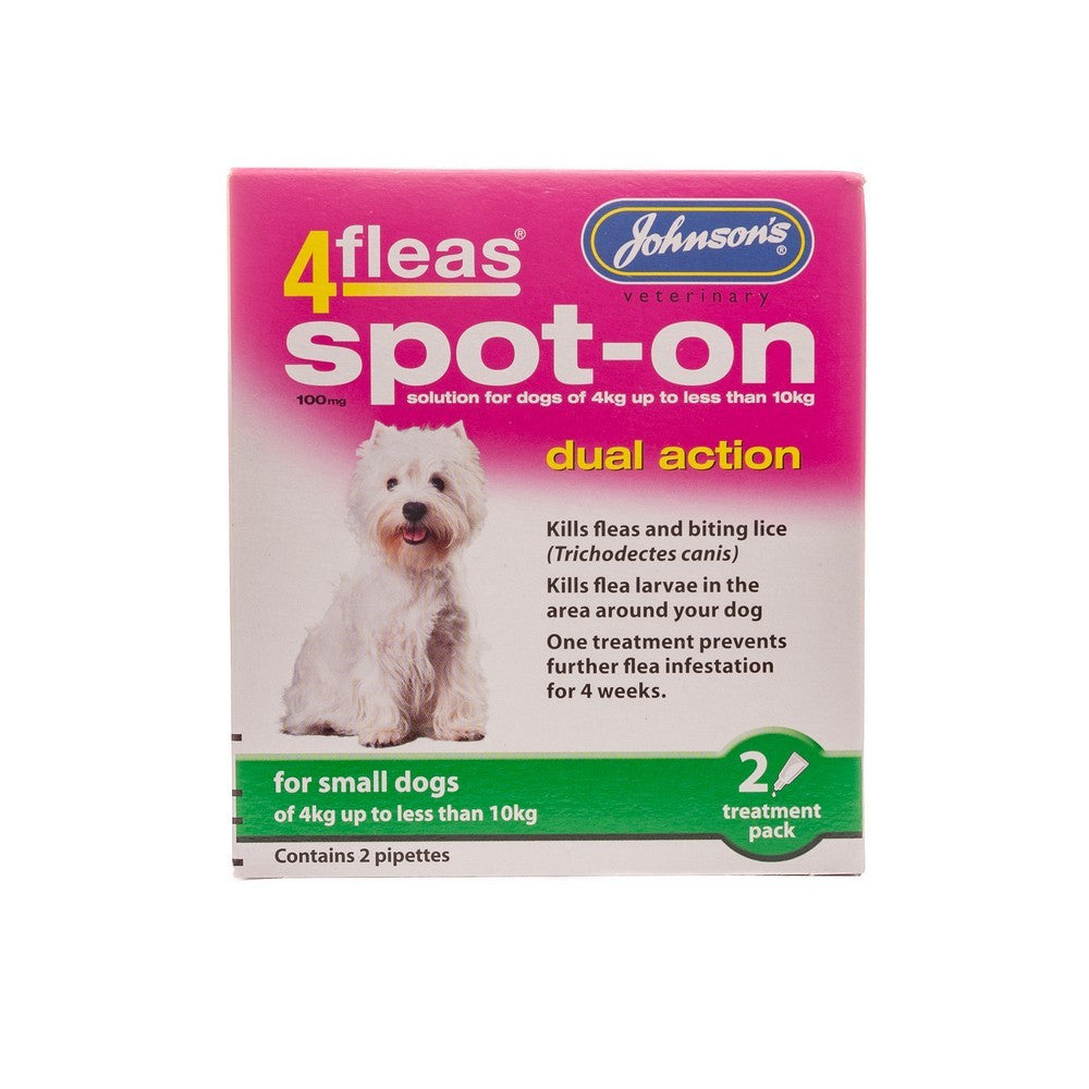 Johnsons - 4 Fleas Spot On - Multiple sizes