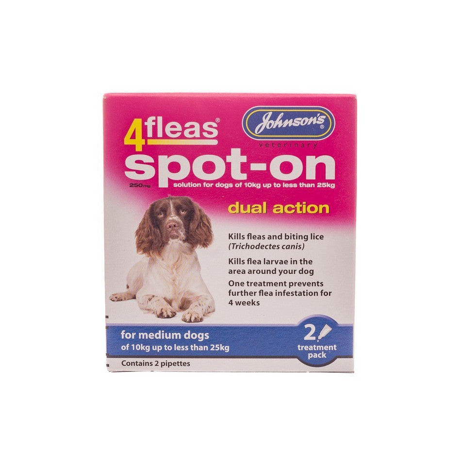 Johnsons - 4 Fleas Spot On - Multiple sizes