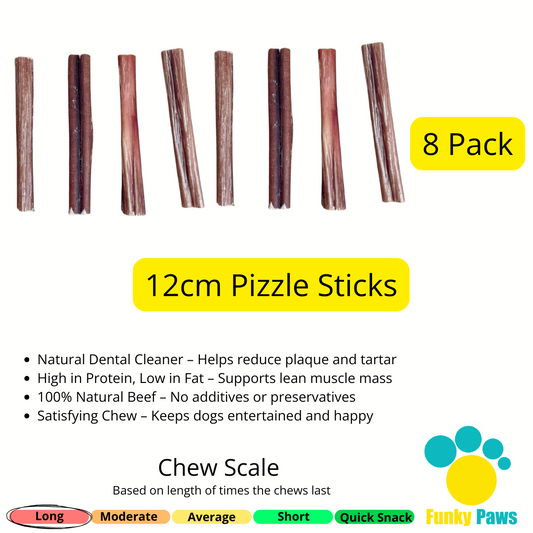 12cm Pizzle Sticks – Pack of 8