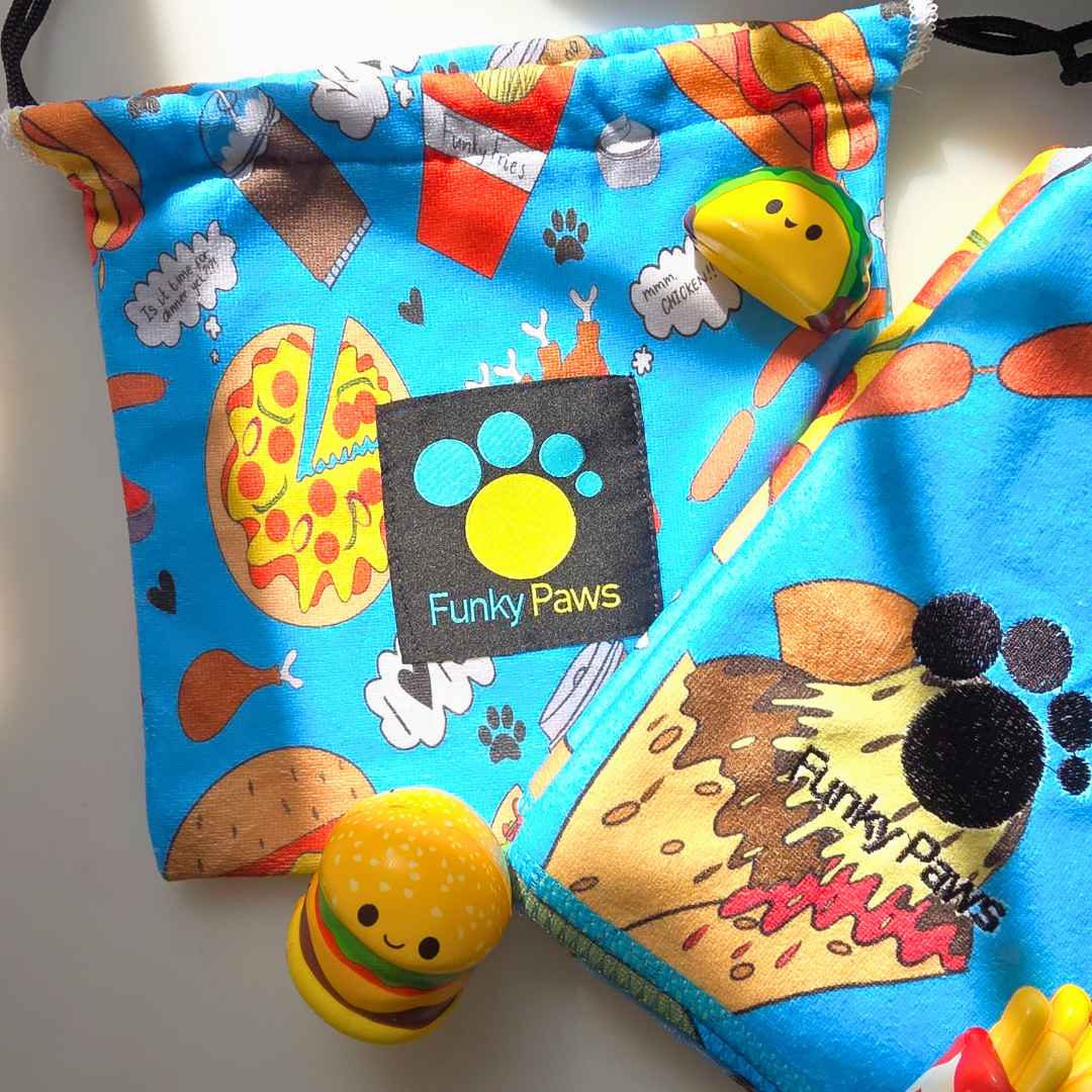 Dog Towel - Funky Foodie