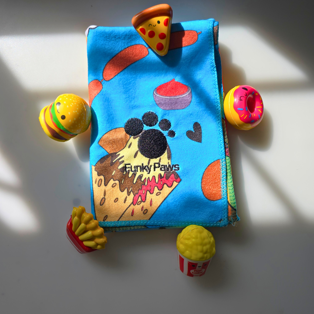 Dog Towel - Funky Foodie