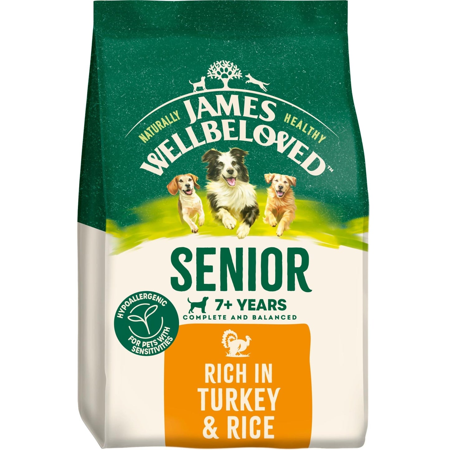 James Wellbeloved Senior Turkey & Rice dry dog food