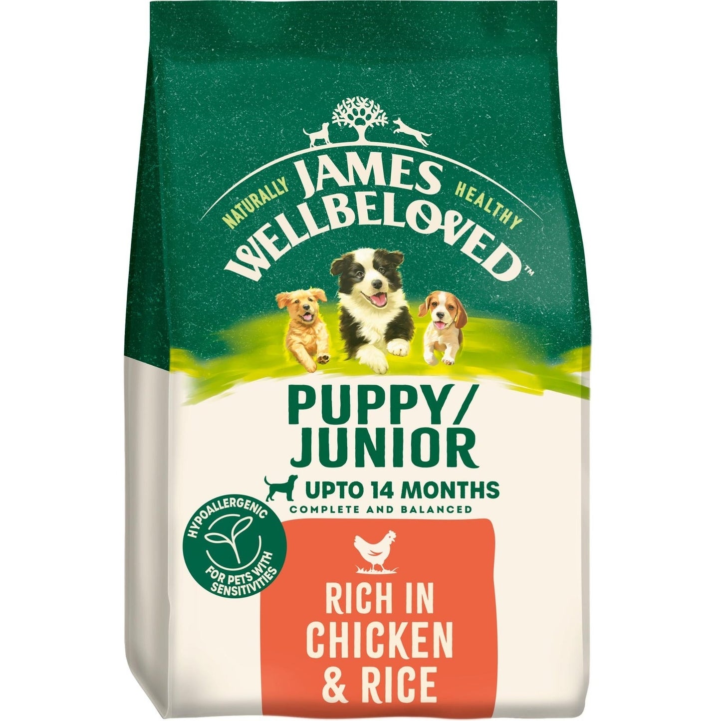 James Wellbeloved Puppy Chicken & Rice dry dog food