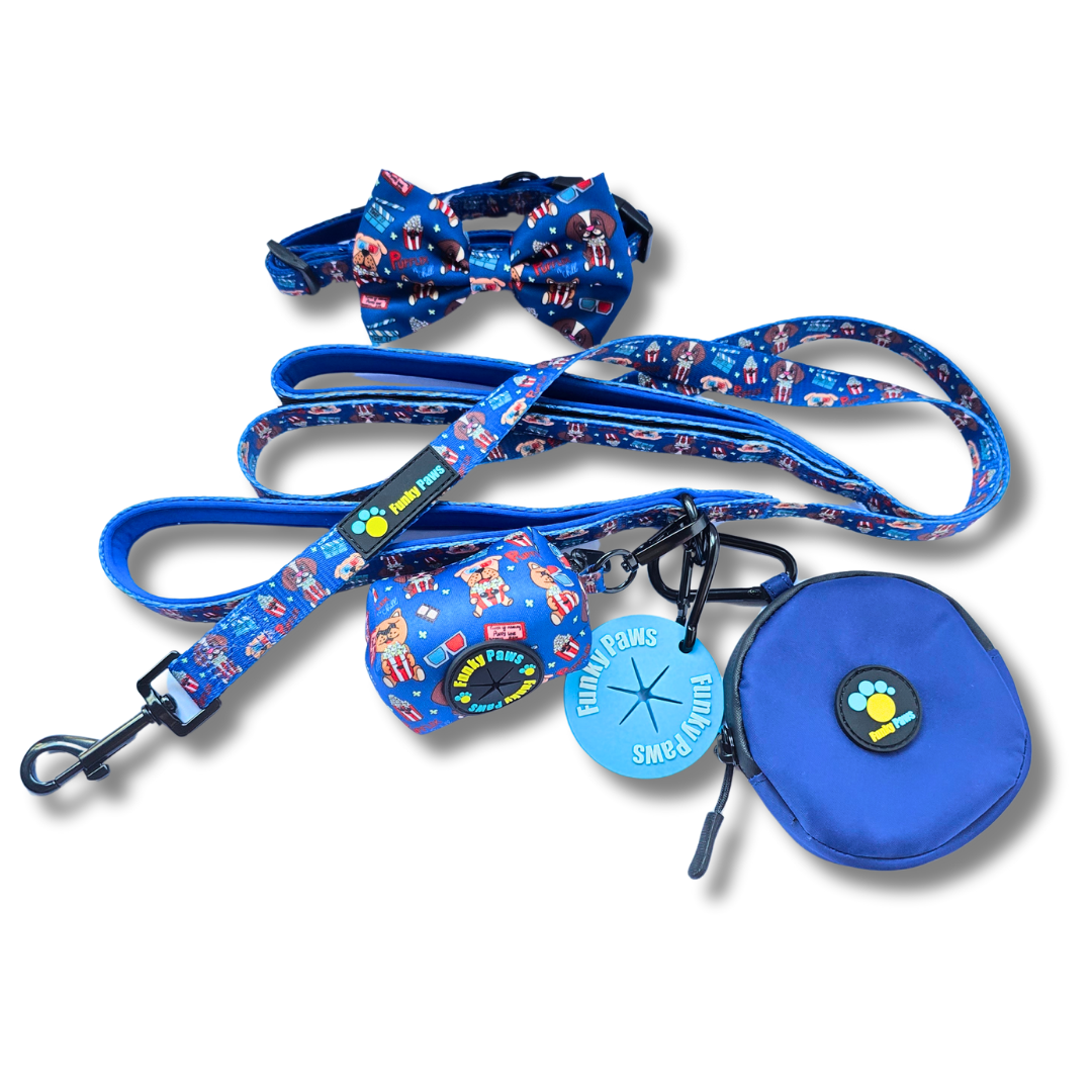 The Ultimate Dog Walk Bundle + Collar and Bowtie - Outer Space