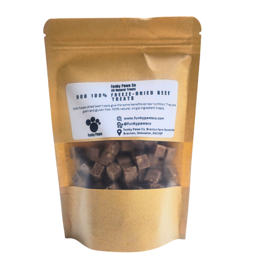 100% Natural Freeze-Dried Beef Treats – 50 g