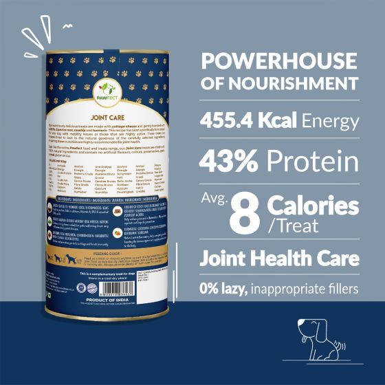 Pawfect Nature's Munch Freeze-Dried Joint Care Cheese treats for Dogs (75g/2.65oz)