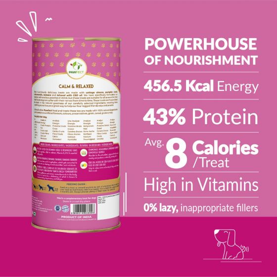 Pawfect Nature's Munch Freeze-Dried cheese Calming treats for Dogs(75g/2.65oz)
