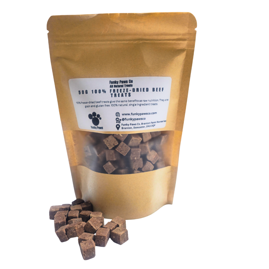 100% Natural Freeze-Dried Beef Treats – 50 g