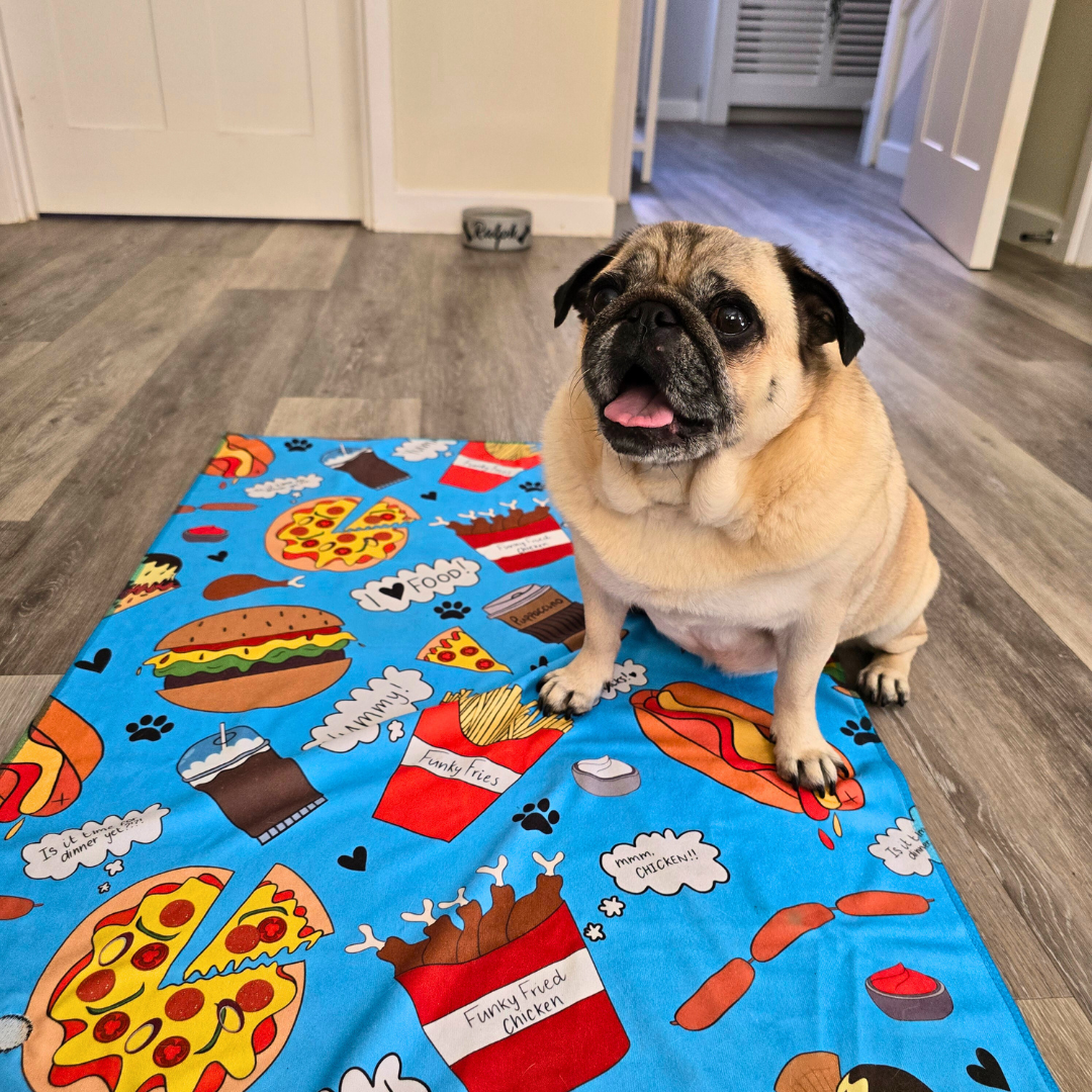 Dog Towel - Funky Foodie