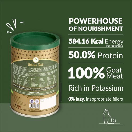 Pawfect Nature's Feast Freeze-Dried Goat Meat Treats for Cats - size guide | Funky Paws Co