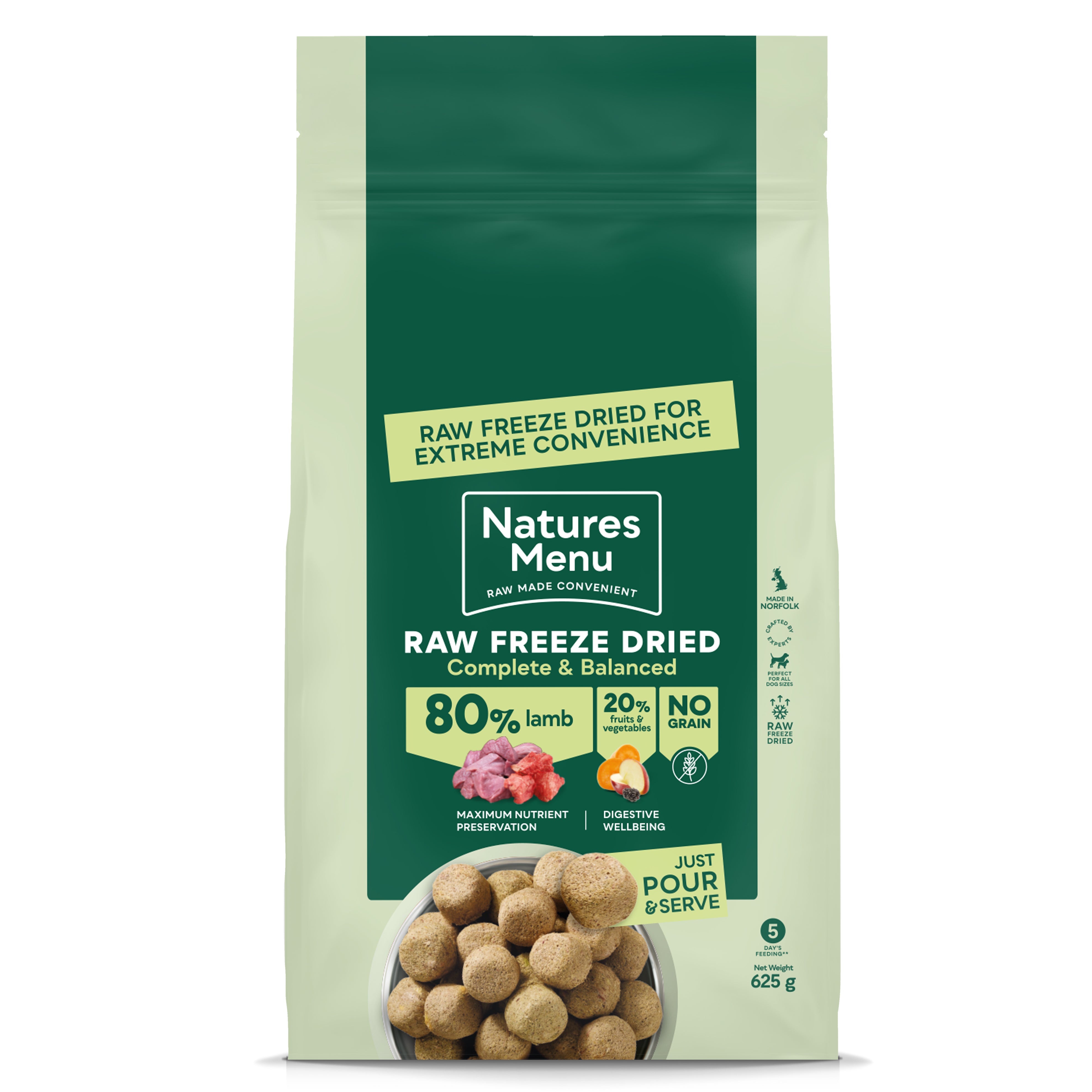 Natures Menu - Raw Freeze Dried - Lamb – Funky Paws Co