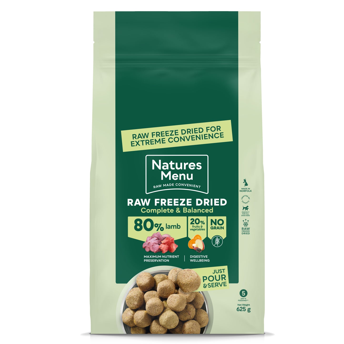 Natures Menu - Raw Freeze Dried - Lamb