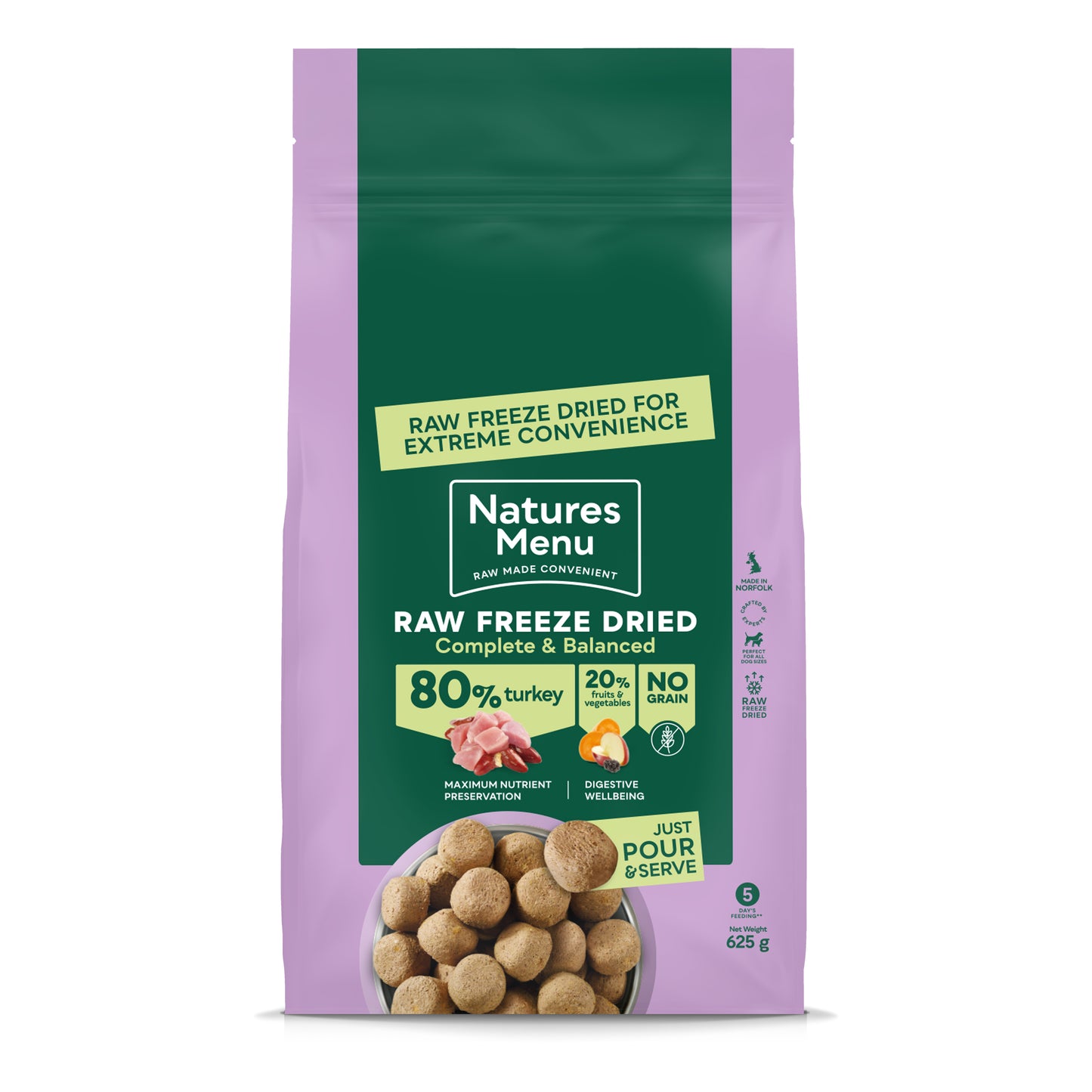 Natures Menu - Raw Freeze Dried - Turkey