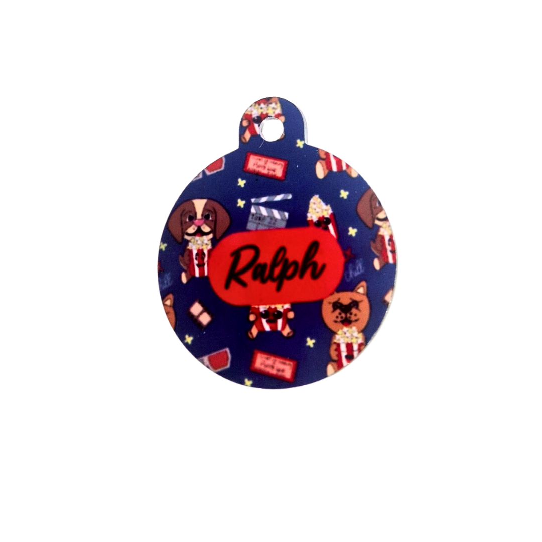 Sublimated Dog Tag - Pupflix 'n' Chill