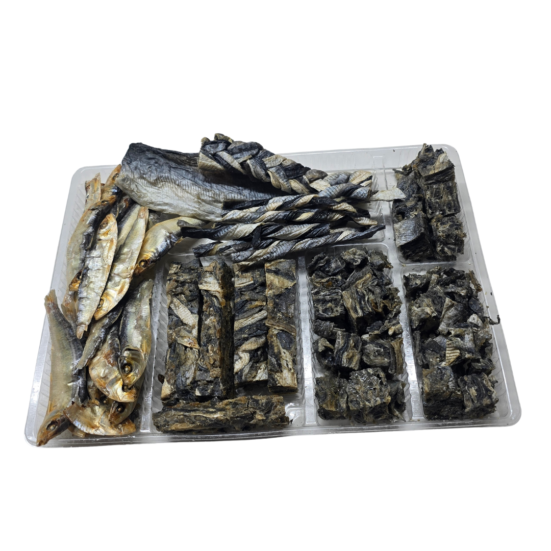 500g Natural Fish Selection Box for Dogs – 100% Fish