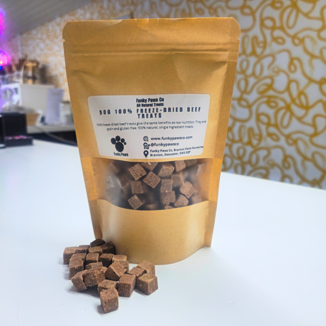 100% Natural Freeze-Dried Beef Treats – 50 g