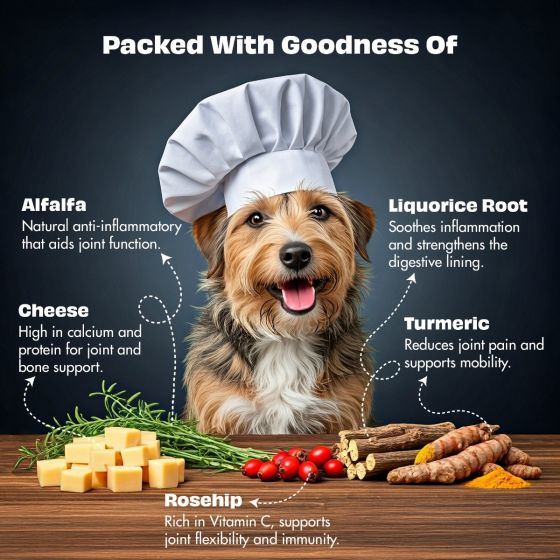 Pawfect Nature's Munch Freeze-Dried Joint Care Cheese treats for Dogs (75g/2.65oz)