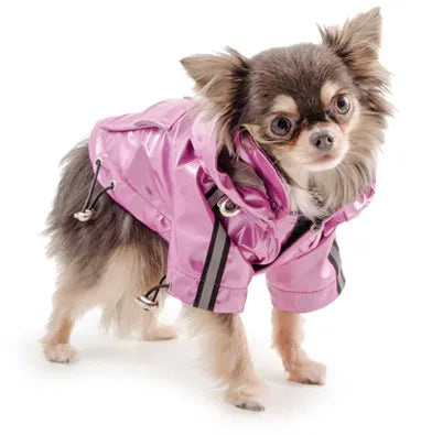 Ancol Small Bite Waterproof Mac with Hood – Pink