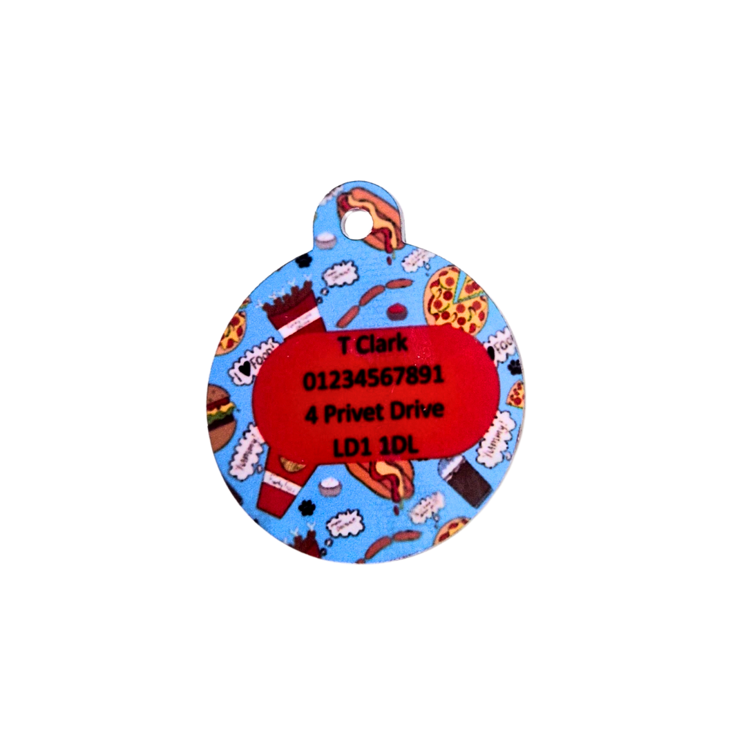 Sublimated Dog Tag - Funky Foodie