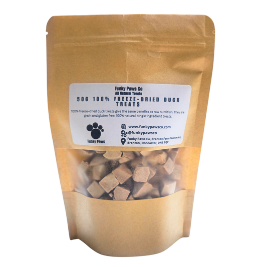 100% Natural Freeze-Dried Duck Treats – 50 g